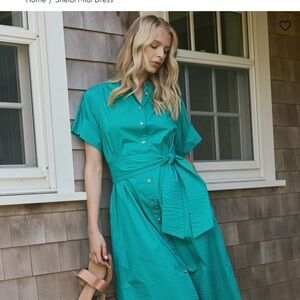 Southern Tide Shelbi Turquoise Midi Dress